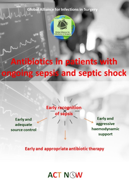 Antibiotics therapy in patients with ongoing sepsis