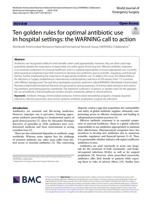 Global Alliance for Infections in Surgery